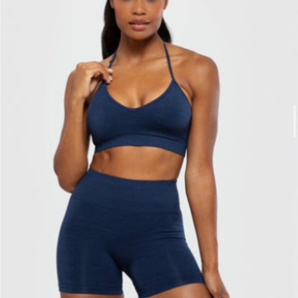 Women’s Best Navy Sports Bra and Leggings Set XL